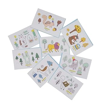 Amazon にじ 屋 グリーティングカードセット ミニポストカード