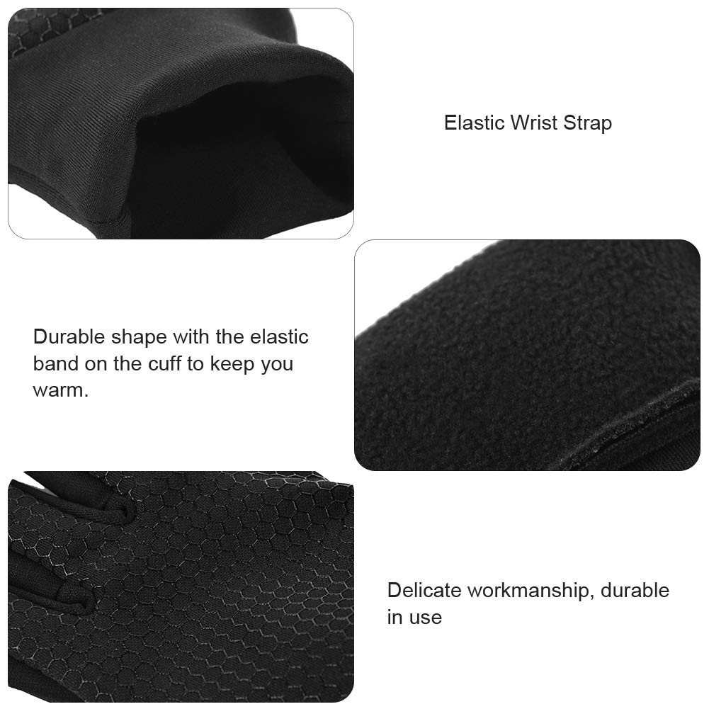 Vbiger Unisex Outdoor Gloves Windproof Touchscreen Cycling Gloves XL