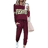 PRETTYGARDEN Womens 2 Piece Sets 2026 Long Sleeve Tops High Waisted Sweatpants Lounge Set Fall Fashion Travel Outfits