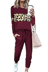 PRETTYGARDEN Women's Color Block 2 Piece Tracksuit