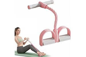 Sakerplus Multifunction Elastic Yoga Resistance Band, Elastic Exercise Band, Stretching Pedal Puller with Handles for Full Bo