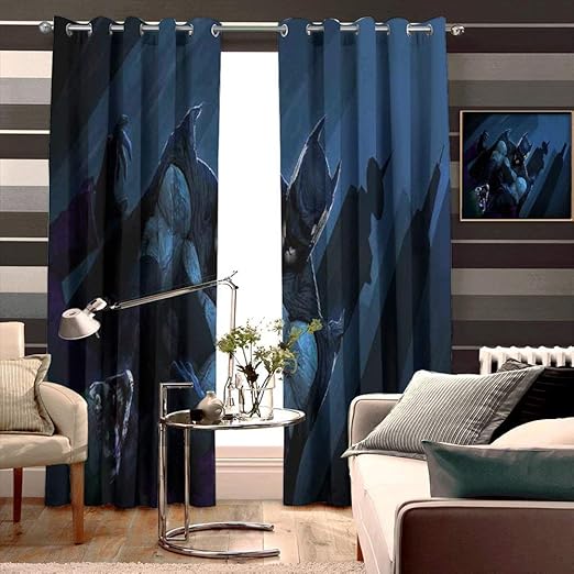 Amazon Com Loruoaine Printed Kids Nursery Curtain Batman Joker Dc