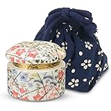 遊器浪漫 手元供養用遺骨入れ マルチ Φ5.7x4.8cm 仏壇用 分骨 花音 小型骨壺 有田焼 大 舞萩 小物入付