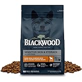 Blackwood Sensitive Skin & Stomach Dry Dog Food, Lamb Meal & Brown Rice with Ancient Grains, 4.5 Pound Bag with Prebiotics & Probiotics to Promote Gut Health