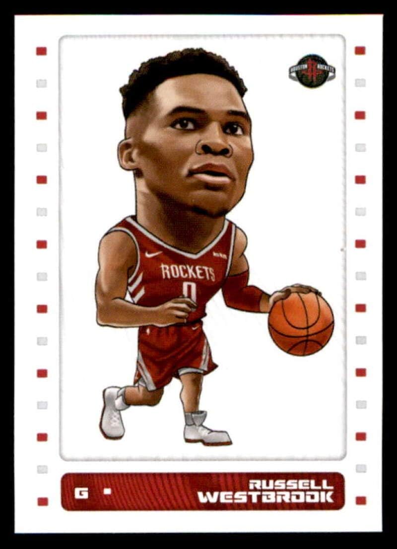 Amazon Com Basketball Nba 2019 20 Panini Nba Stickers 334 Russell Westbrook Cartoon Rockets Collectibles Fine Art