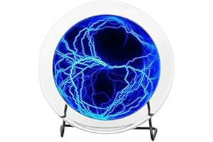 BetterJonny - 6" Plasma Plate Lumin Disk Light Show Party Home Decor Respond to Music or Touch (Blue)