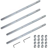 POWERTEC 71358-P2 Track Saw Guide Rail Connector Set for Festool, Makita, DeWalt, and Triton | Pack of 4