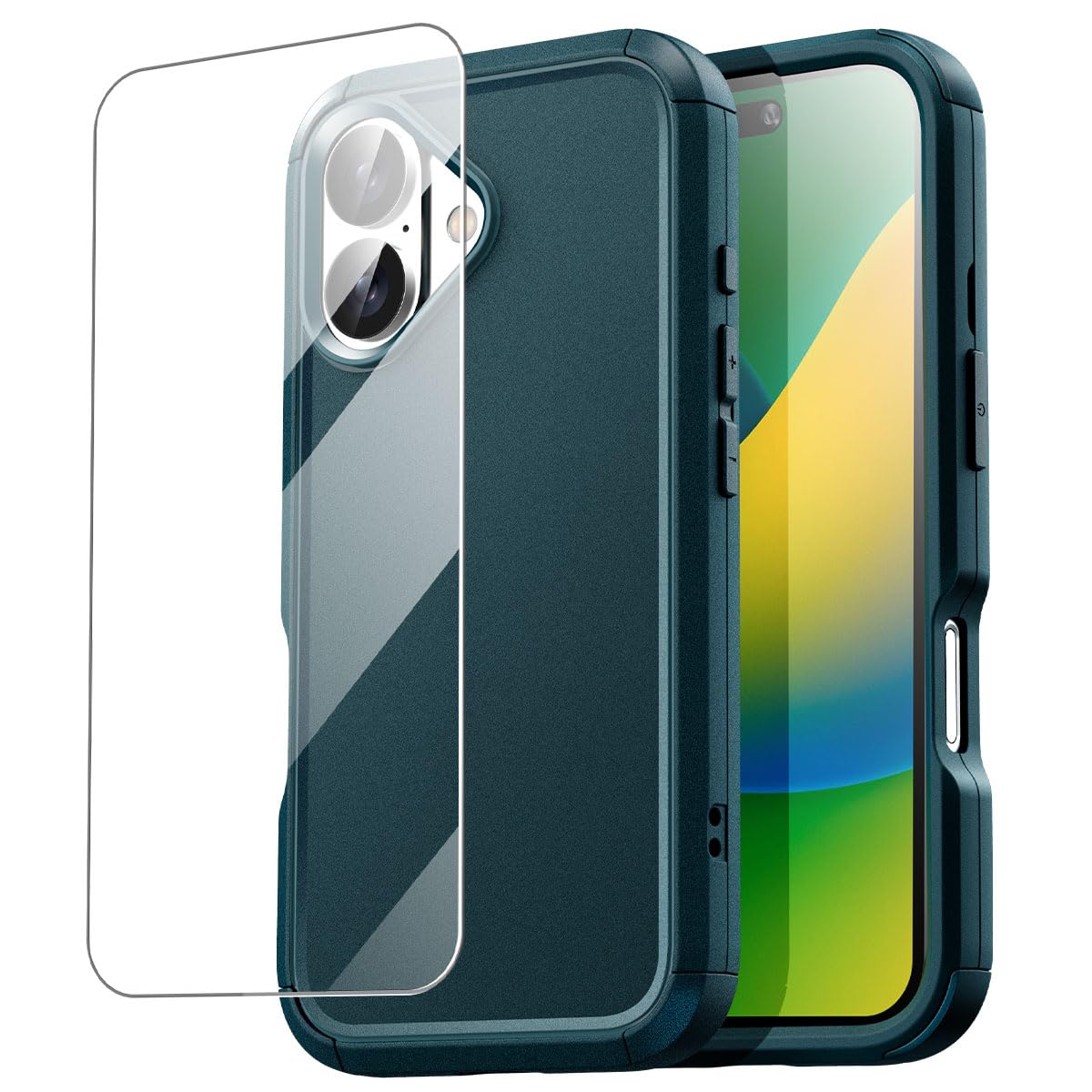 AICase for iPhone 16 Case with Glass