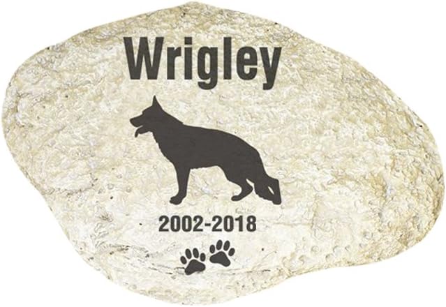 german shepherd memorial stone