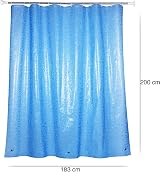 WELTRXE Shower Curtain 183x183cm Clear EVA Waterproof Liner with 12 Hooks view 3