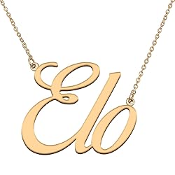 HUAN XUN Customized Custom Simple Any Name Necklace
