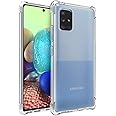 Osophter for Galaxy A71 5G Case Clear[NOT for Verizon A71 5G UW] Transparent Reinforced Corners TPU Shock-Absorption Flexible Cell Phone Cover for Samsung Galaxy A71 5G(Clear)