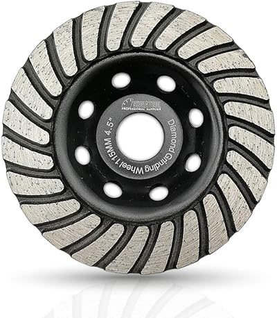 SHDIATOOL 115mm Diamond Grinding Cup Wheel Turbo Row for Concrete Masonry