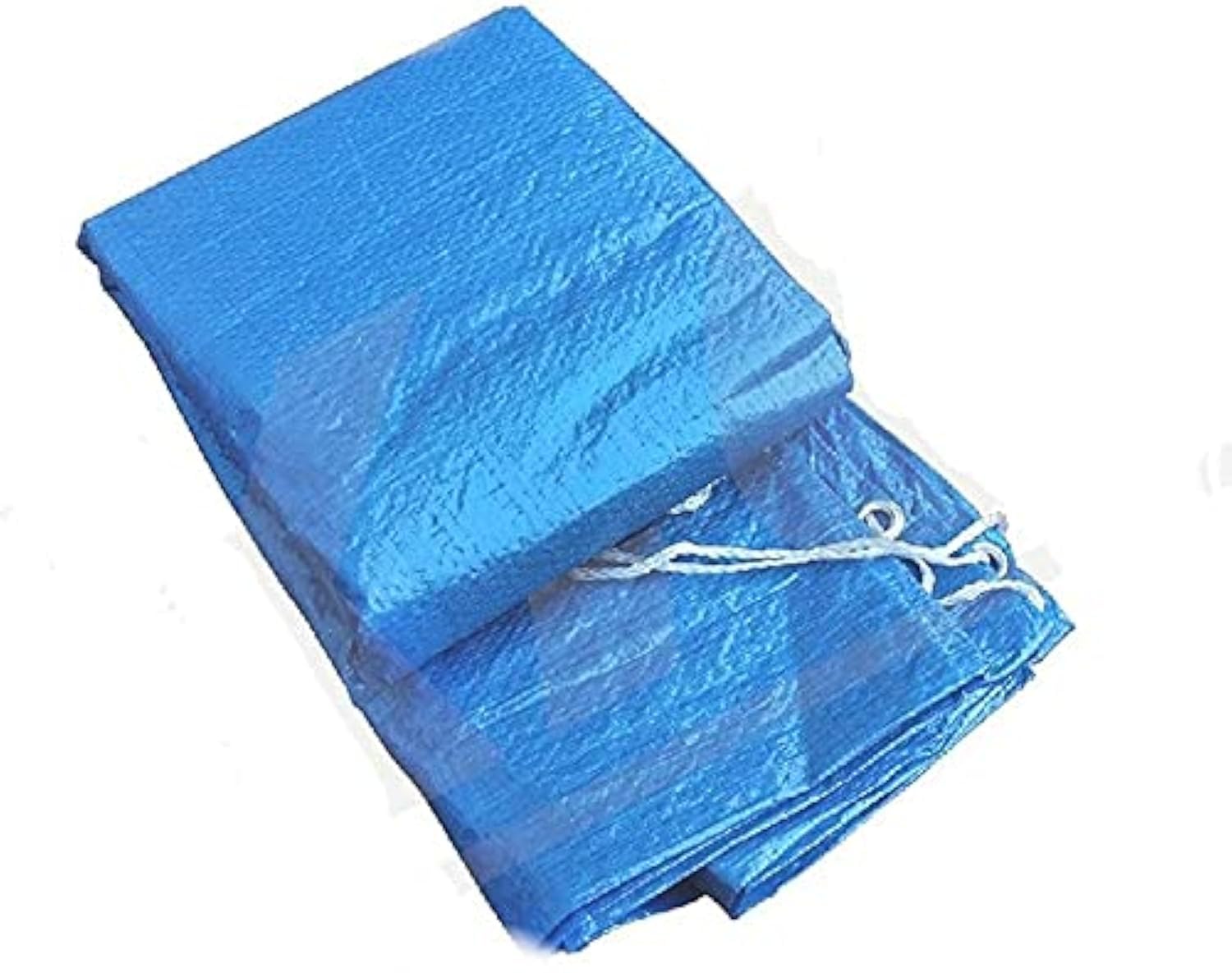 8ft Round Pool Cover Protector for Above Ground Pool PE Swimming Pool Cover Blanket Pool Round Cover Cloth Durable Dust-Proof Tarpaulin Rainproof Pool Cover