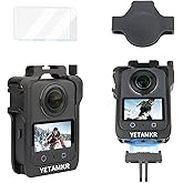 5-in-1 Protection Kit Metal Case for DJI Osmo 360 Accessories, Aluminum Camera Cage with Multiple Expansion Mount, Osmo360 Safty Lock Protective Frame with Lens Cap/Screen Protector