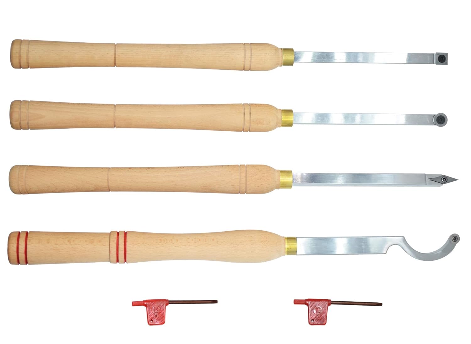 Home Arts & Crafts Wood Turning Tool Set Carbide Tipped Lathe Finisher