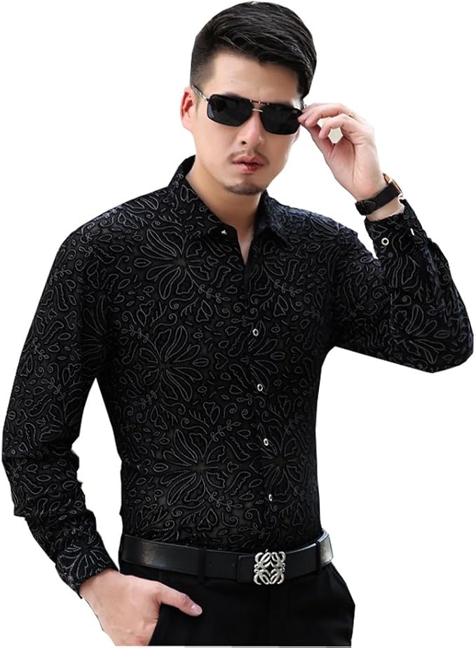 camisa de terciopelo hombre