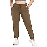 HLTPRO Plus Size Sweatpants Women - Joggers for Women with Pockets Yoga Workout Athletic Lounge Casual Pants Running