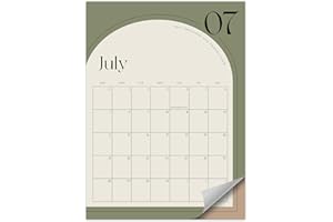 ZICOTO Aesthetic 2024-2025 Magnetic Fridge Calendar - Runs from July 2024 Until December 2025 - The Perfect Monthly Refrigerator Calendar With Minimal Designs for Easy Organizing