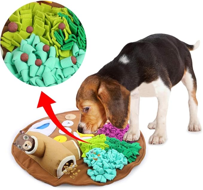 ALL FOR PAWS Pet Snuffle Mat, Dog Feeding Mat With Cute Toy, Dog