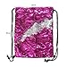 Play Tailor Sequin Drawstring Bag Flip Sequins Backpack Outdoor Sports Bag Dance Bag