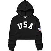 Kids Girls Leather Plaid Long Sleeve Crop Top Hoddie Cropped Sweatershirts