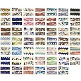 ALLYDREW 48 Sheets Winter Wonderland Nail Art Decals Water Transfer Nail Decal Sheets