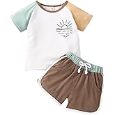 Cevoerf Infant Baby Boy Girl Clothes Set Mama's Boy/Girl Short Sleeve T Shirt Tops Cotton Shorts 2Pcs Summer Outfit