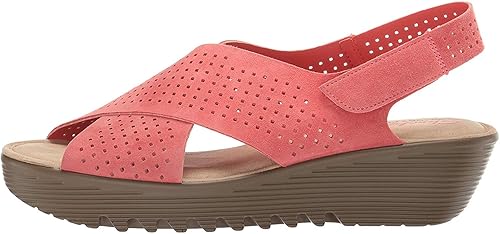 skechers peep toe slingback wedges