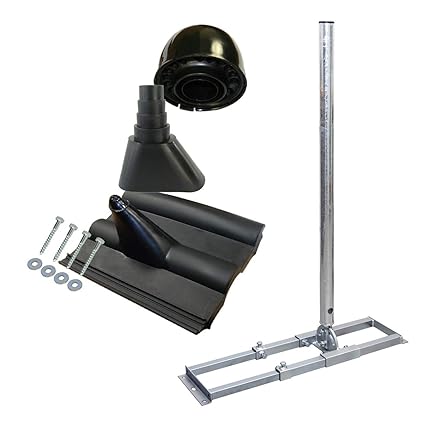 PremiumX Profi X100-48K SAT Dach-Sparren-Halter mit Kabeldurchführung für Satelliten-Antenne Satellitenschüssel | Komplett Se