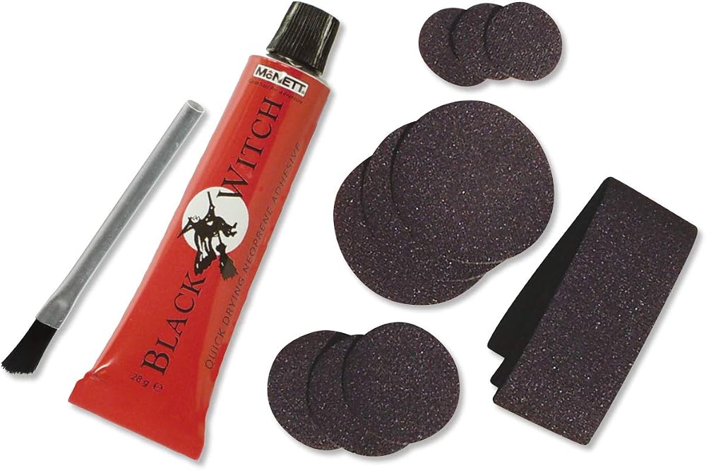 C Skins Neoprene Repair Kit with Black Witch Glue 28g and Patches