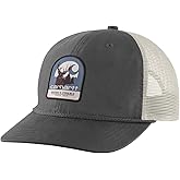 Carhartt Men's Canvas Mesh-Back Deer Patch Cap, Shadow, One Size
