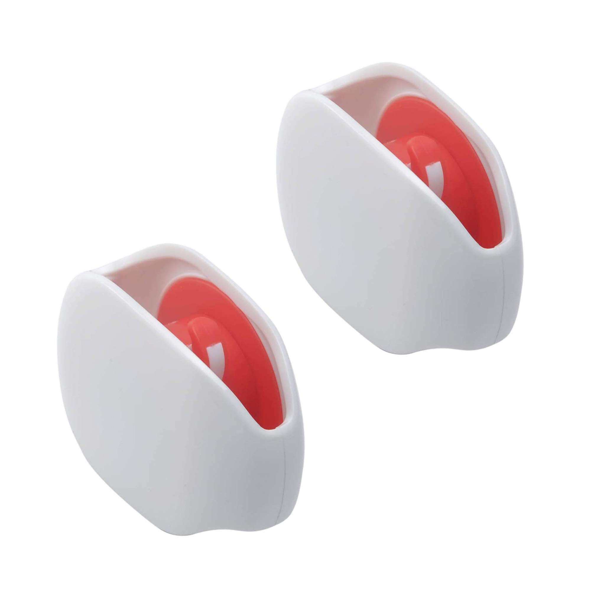 POFET 2pcs Automatic Cable Cord Wire Organizer Bobbin Winder Smart Wrap Earphone Bobbin Wrap in-Ear Headset Smart Storage Box Headphone Keeper Tangle-Free Portable Manager 2.8 x 2 x 1 inch(White)