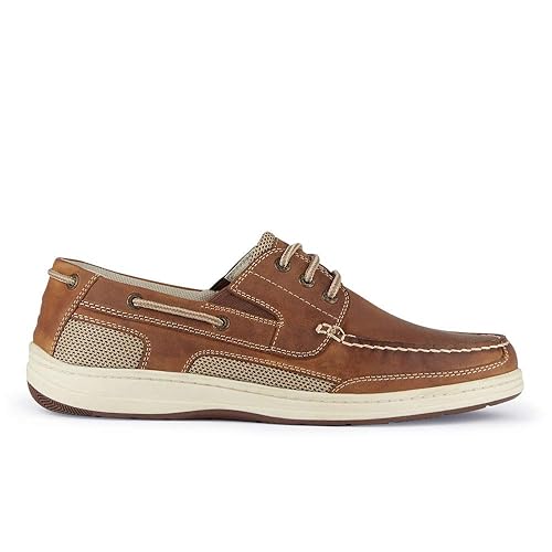 Dockers Mens Beacon Leather Casual Classic Boat Shoe with Stain