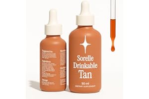 SORELLE BEAUTY Sorelle Tanning Drops to Drink - 100% Natural Oral Liquid Sunless Tanning Drops Drinkable (50ML)