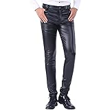 mens faux leather pants amazon