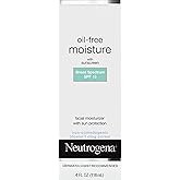 Neutrogena Oil Free Daily Long Lasting Facial Moisturizer & Neck Cream - Non Greasy, Oil Free Moisturizer Won't Clog Pores -