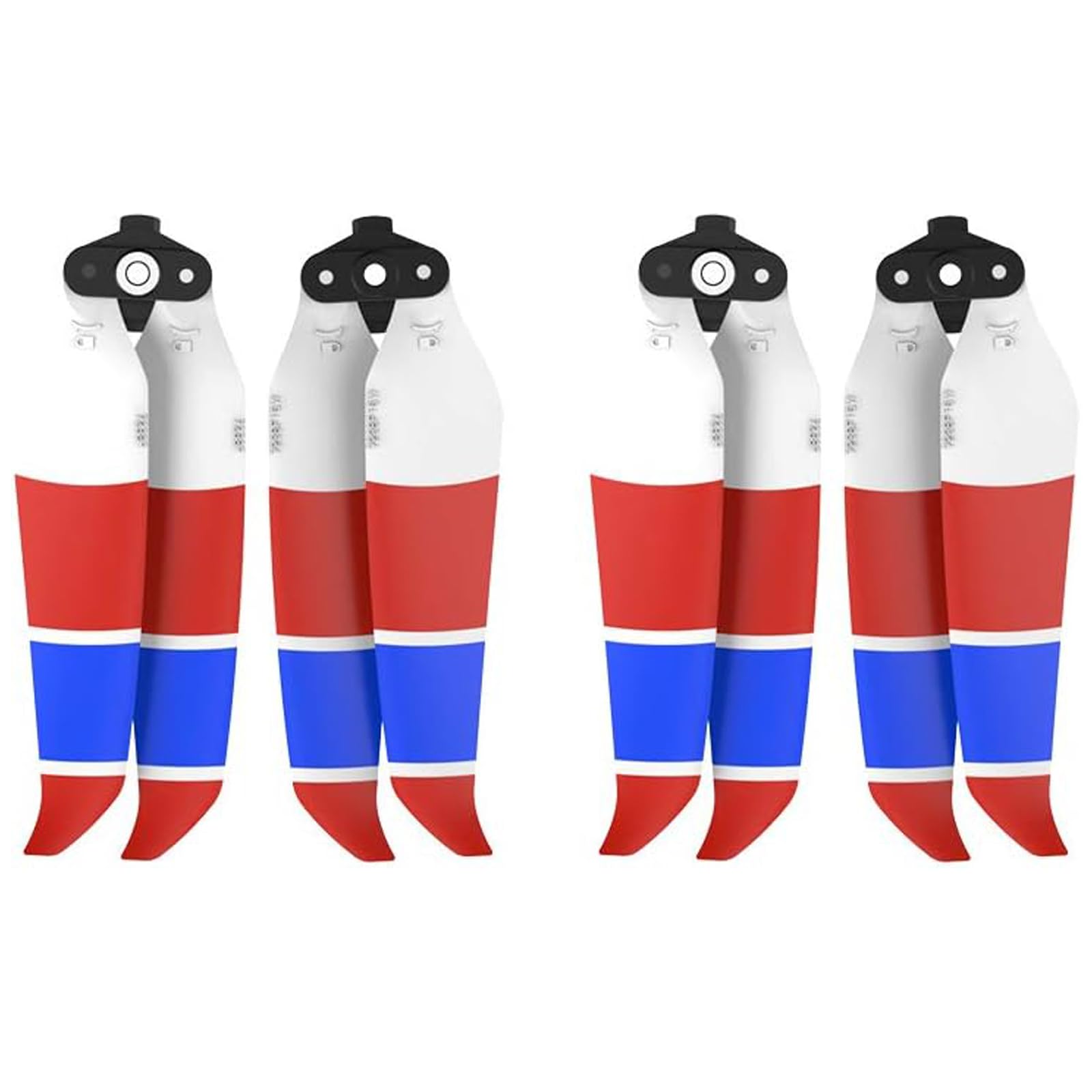 Tmom Air 2S Propeller Low Noise Propeller Foldable 7238F Propeller for DJI Mavic Air 2/Air 2S Drone Accessories (Red Blue White 4pcs)