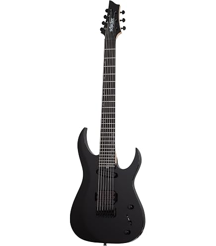 Amazon.com: Schecter Damien Platinum 7 - Satin Black : Musical