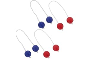 Priaora 4pcs Ladderball Balls for Ladder Toss Game Replacement Golf Balls Soft for Safe Lawn Yard Beach Backyard Sports Toss 