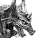 Gothic Medieval Dragon Wine / Liquor Valet Holder