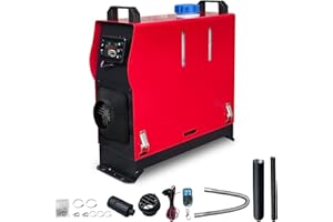 Triclicks Diesel Air Heater All in One 12V 5KW-8KW Parking Heater Diesel Night Heater with LCD Display Remote Control 5L Tank For Truck, Boat, Car Trailer, Motorhomes, Campervans, Caravas