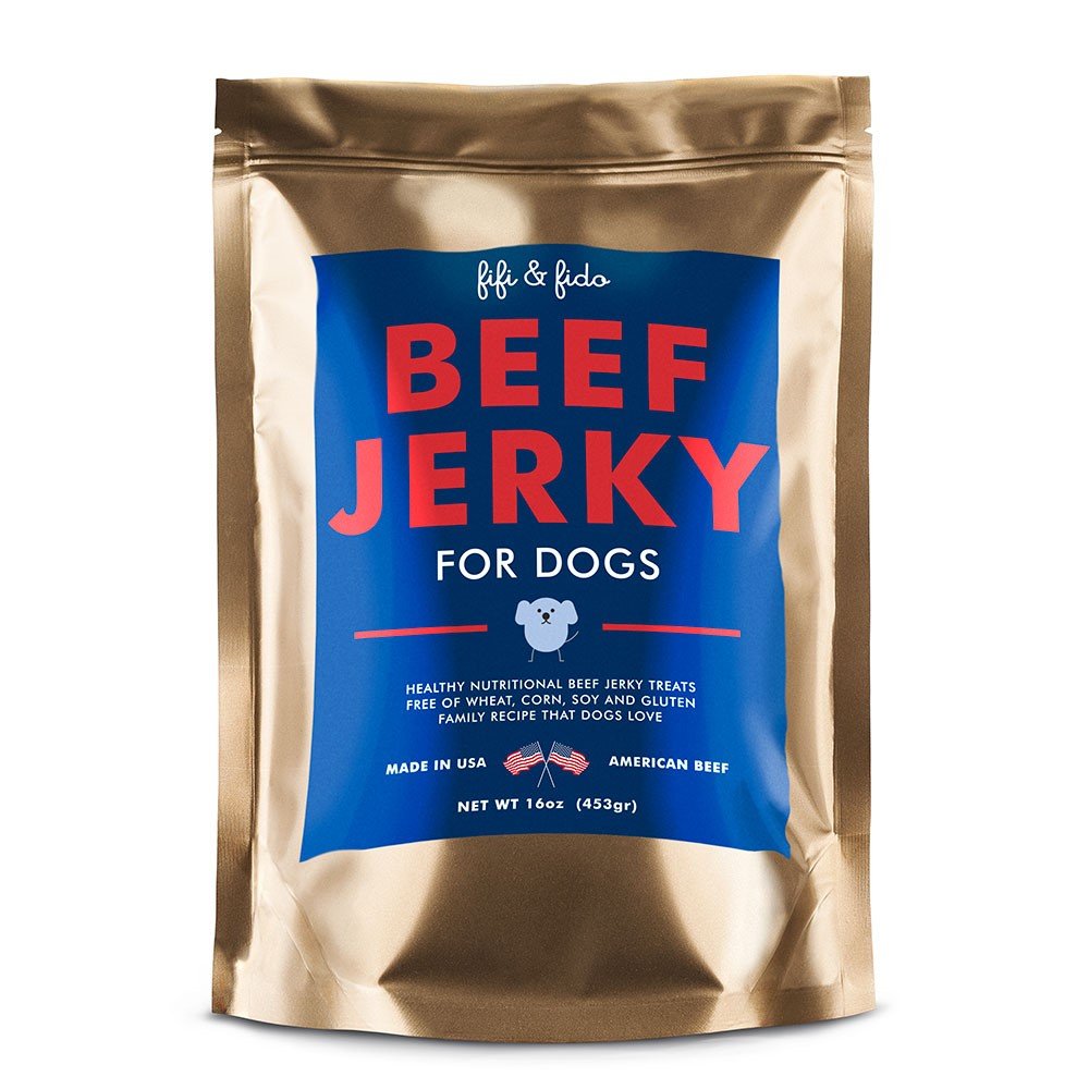 Buy Fifi and Fido Dog Treats Made in The USA. Beef Jerky Chew Sticks. All Natural Healthy Gluten