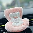 Ezcora Doll Car Seat for 10-17cm Dolls, Doll Seat with Clip onto Car Air Vent, Includes Seat Leg for Desktop Display
