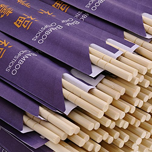 Cibowares 9" disposable bamboo chopsticks, pack of 100