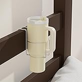 Stanley Cup Holder for Bed (Diameter: 4IN) Drink Holder Water Bottle/Glass Organizer for Dorm Room Bunk Bed Crib, Metal Toddle Bed,Loft Bedside, Headbed, Car,Office Desk Partition