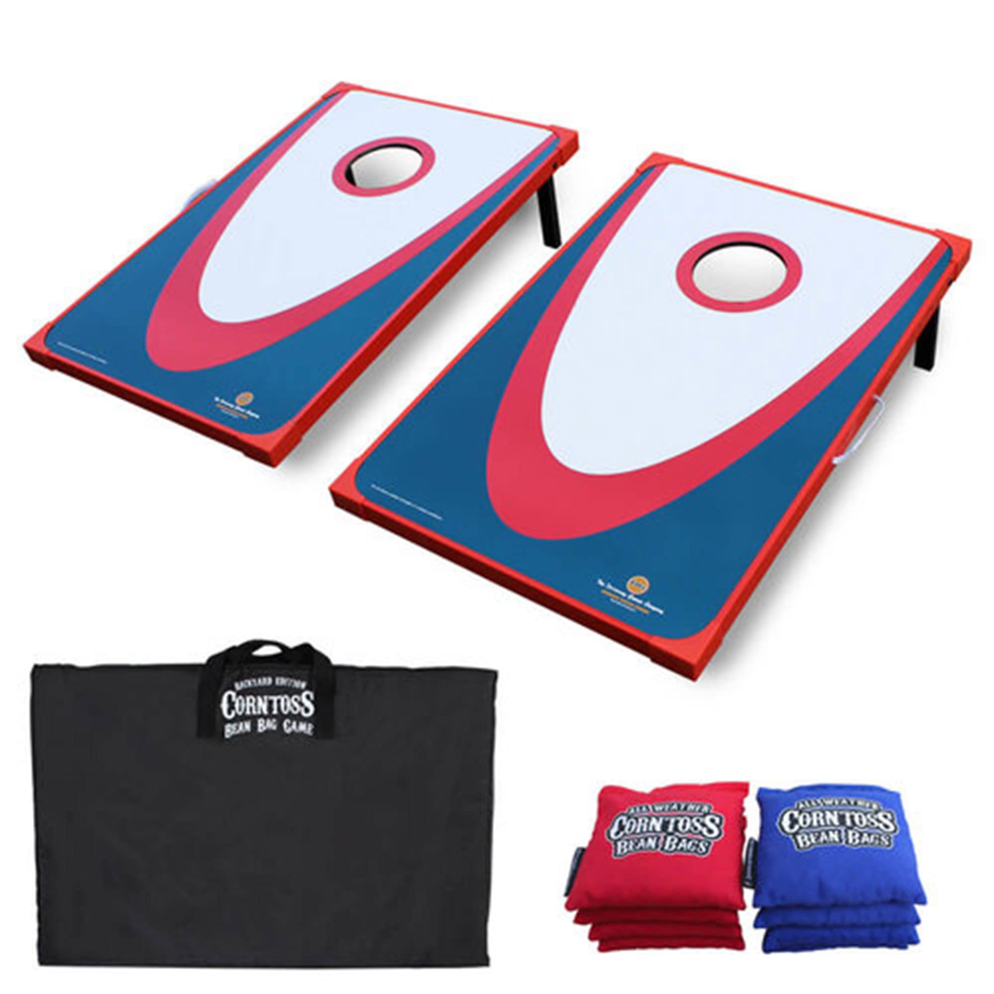 Driveway Games Backyard Cornhole Set. Tailgate Corn Toss Boards & Bean Bags. Family Outdoor Lawn Yard Game