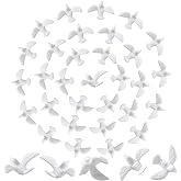 200 Mini Doves for Crafts, 1 Inch Bulk White Dove Miniature Birds for Crafts Wedding Cake Decoration Mother's Day Gift Decor(200PCS 1 Inch)