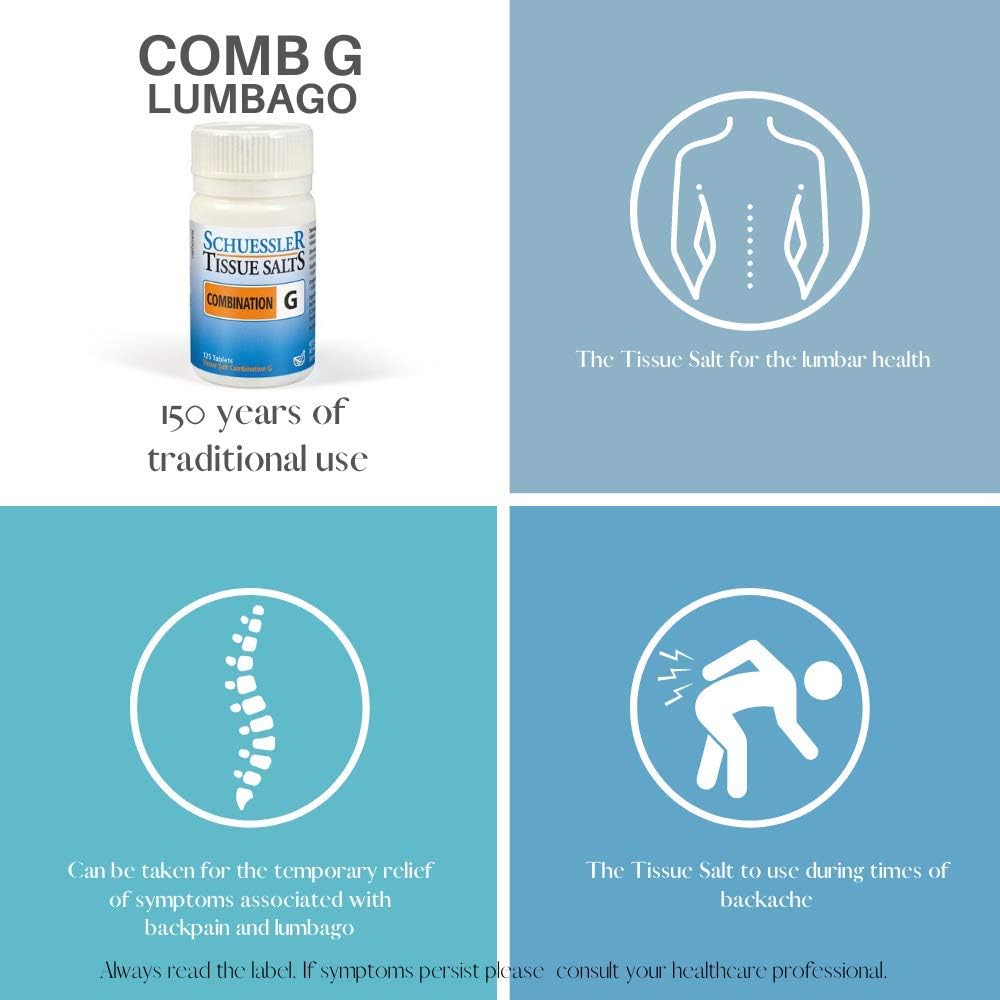 Schuessler Tissue Salts Combination G - 125 Tablets, 125 count (Pack of 1) - Image 3