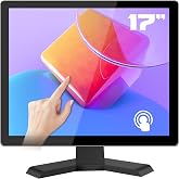 Thinlerain 17" 10-Point Touch 4:3 Full HD 1280x1024 Square Touch Screen Monitor with HDMI USB Ports, VESA, Touchscreen for PC POS Machine Win 10 11, Built-in Speakers
